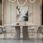 Load image into Gallery viewer, Elegant Jade Dining Table<br>MZ-A8050b-1<br>MZ-A8050b-2