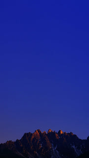 top view of snowy mountain