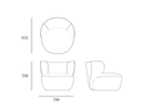 Load image into Gallery viewer, BD-A1025d Lounge Chair
