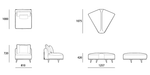Load image into Gallery viewer, Aero Sofa&lt;br&gt;HG-A6033k-4&lt;br&gt;HG-A6033k-5&lt;br&gt;HG-A6033k-6&lt;br&gt;HG-A6033k-7&lt;br&gt;HG-A6033k-8

