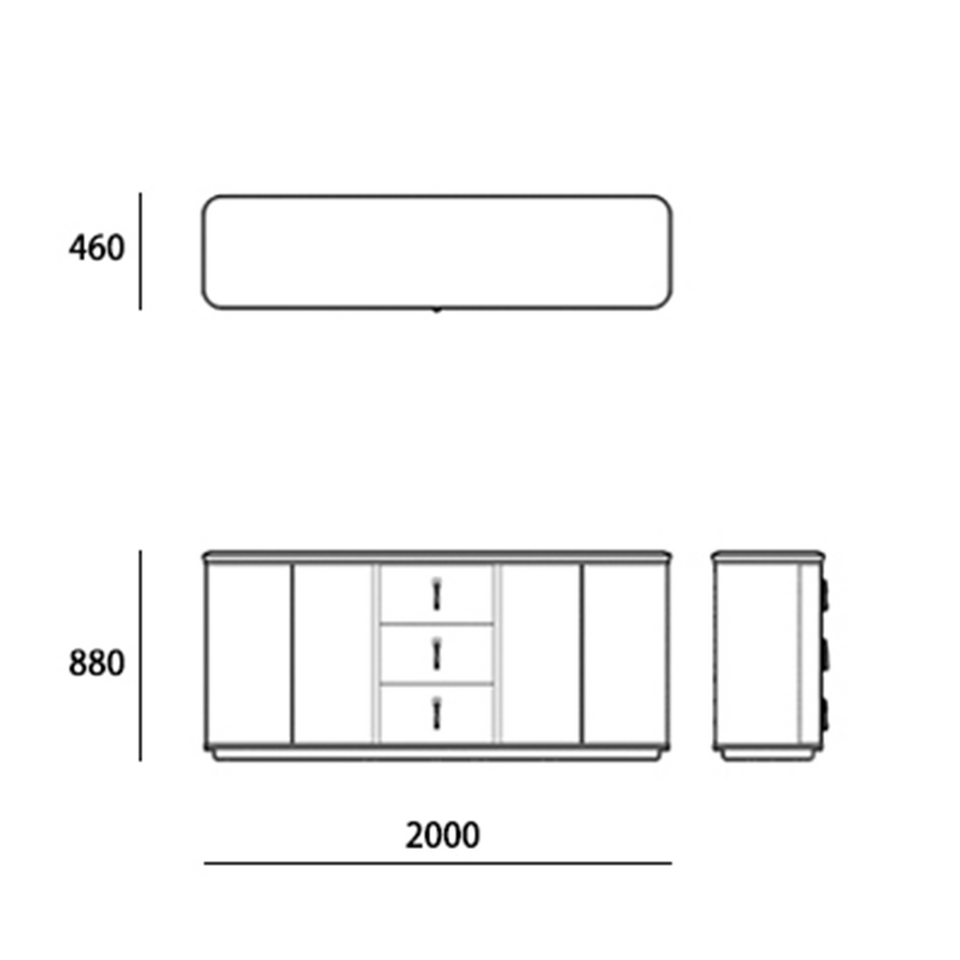 Hannah Side Cabinet<br>MZ-A7052m<br>MZ-A7052m-2