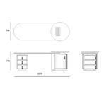 Load image into Gallery viewer, Billowing Wave Tea Table&lt;br&gt;MZ-A7075a
