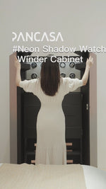 Load and play video in Gallery viewer, Neon Shadow Watch Winder Cabinet&lt;br&gt;PAN-A1038c-2
