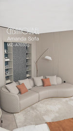 Load and play video in Gallery viewer, Amanda Sofa&lt;br&gt;MZ-A7033g-3
